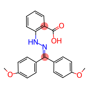 2-{2-[bis(4-methoxyphenyl)methylene]hydrazino}benzoic acid