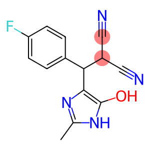 2-[(4-fluorophenyl)(5-hydroxy-2-methyl-1H-imidazol-4-yl)methyl]malononitrile