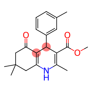 methyl 2,7,7-trimethyl-4-(3-methylphenyl)-5-oxo-1,4,5,6,7,8-hexahydro-3-quinolinecarboxylate