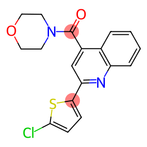 2-(5-chloro-2-thienyl)-4-(4-morpholinylcarbonyl)quinoline