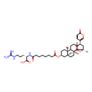 3β-[[8-[[(S)-4-(Aminoiminomethylamino)-1-carboxybutyl]amino]-1,8-dioxooctyl]oxy]-14,15β-epoxy-5β-bufa-20,22-dienolide