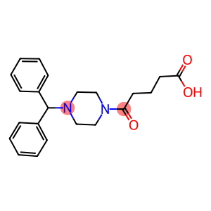 5-(4-benzhydryl-1-piperazinyl)-5-oxopentanoic acid