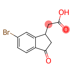 (6-Bromo-3-oxo-2,3-dihydro-1H-inden-1-yl)aceticacid