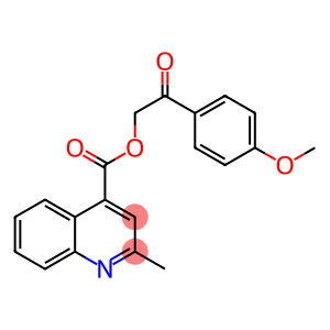 2-(4-methoxyphenyl)-2-oxoethyl 2-methyl-4-quinolinecarboxylate