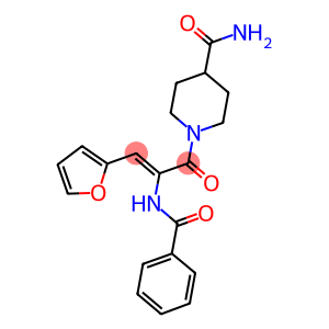 1-[2-(benzoylamino)-3-(2-furyl)acryloyl]-4-piperidinecarboxamide