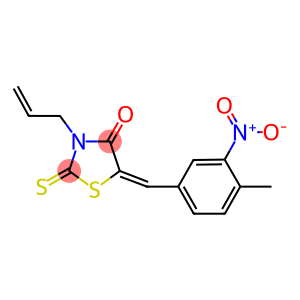 3-allyl-5-{3-nitro-4-methylbenzylidene}-2-thioxo-1,3-thiazolidin-4-one