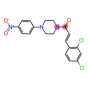 1-[3-(2,4-dichlorophenyl)acryloyl]-4-{4-nitrophenyl}piperazine