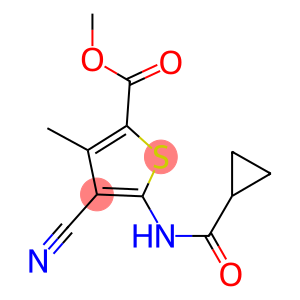 methyl 4-cyano-5-[(cyclopropylcarbonyl)amino]-3-methyl-2-thiophenecarboxylate