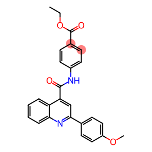 ethyl 4-({[2-(4-methoxyphenyl)-4-quinolinyl]carbonyl}amino)benzoate