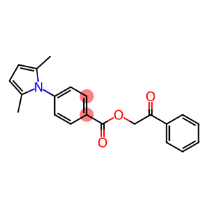 2-oxo-2-phenylethyl 4-(2,5-dimethyl-1H-pyrrol-1-yl)benzoate