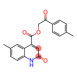 2-(4-methylphenyl)-2-oxoethyl 2-hydroxy-6-methyl-4-quinolinecarboxylate