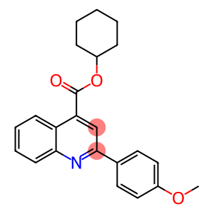 cyclohexyl 2-(4-methoxyphenyl)-4-quinolinecarboxylate