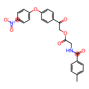 2-(4-{4-nitrophenoxy}phenyl)-2-oxoethyl [(4-methylbenzoyl)amino]acetate