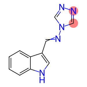 N-[(E)-1H-indol-3-ylmethylidene]-4H-1,2,4-triazol-4-amine