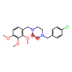 1-[(4-chlorophenyl)methyl]-4-{[2,3,4-tris(methyloxy)phenyl]methyl}piperazine