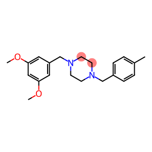 1-(3,5-dimethoxybenzyl)-4-(4-methylbenzyl)piperazine