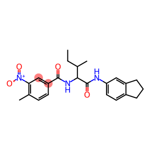 Benzamide, N-[1-[[(2,3-dihydro-1H-inden-5-yl)amino]carbonyl]-2-methylbutyl]-4-methyl-3-nitro- (9CI)