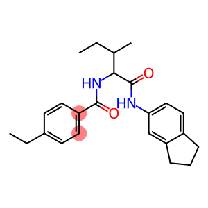Benzamide, N-[1-[[(2,3-dihydro-1H-inden-5-yl)amino]carbonyl]-2-methylbutyl]-4-ethyl- (9CI)