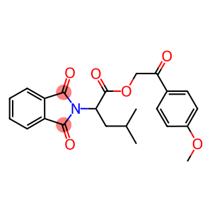 2-(4-methoxyphenyl)-2-oxoethyl 2-(1,3-dioxo-1,3-dihydro-2H-isoindol-2-yl)-4-methylpentanoate