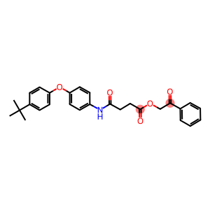 2-oxo-2-phenylethyl 4-[4-(4-tert-butylphenoxy)anilino]-4-oxobutanoate