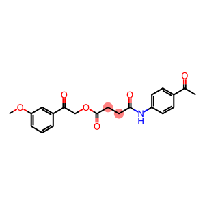 2-(3-methoxyphenyl)-2-oxoethyl 4-[(4-acetylphenyl)amino]-4-oxobutanoate