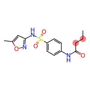 N-(4-{[(5-methyl-3-isoxazolyl)amino]sulfonyl}phenyl)butanamide