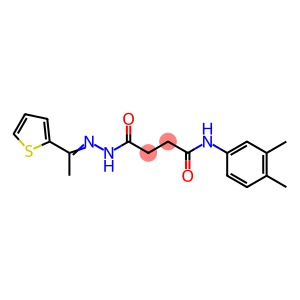 N-(3,4-dimethylphenyl)-4-oxo-4-{2-[1-(2-thienyl)ethylidene]hydrazino}butanamide