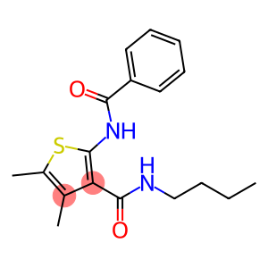 3-Thiophenecarboxamide, 2-(benzoylamino)-N-butyl-4,5-dimethyl-
