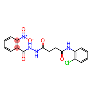 N-(2-chlorophenyl)-4-[2-(2-nitrobenzoyl)hydrazino]-4-oxobutanamide