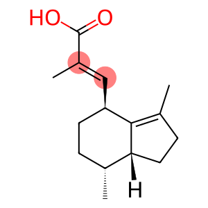 (E)-3-[(4S)-2,4,5,6,7,7aα-Hexahydro-3,7β-dimethyl-1H-inden-4-yl]-2-methylpropenoic acid
