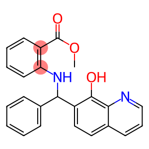 2-[[(8-Hydroxyquinolin-7-yl)phenylmethyl]amino]benzoic acid methyl ester
