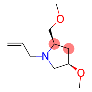 Pyrrolidine, 4-methoxy-2-(methoxymethyl)-1-(2-propenyl)-, (2R,4R)-rel- (9CI)