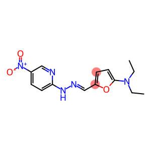 2-Furancarboxaldehyde,  5-(diethylamino)-,  (5-nitro-2-pyridinyl)hydrazone  (9CI)