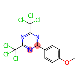 2-(4-METHOXYPHENYL)-4,6-BIS(TRICHLOROMETHYL)-1,3,5-TRIAZINE 2-(4-甲氧苯基)-4,6-双(三氯甲基) -1,3,5-三嗪