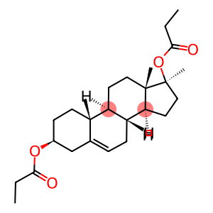 Androst-5-ene-3,17-diol, 17-methyl-, dipropanoate, (3beta,17beta)- (9CI)