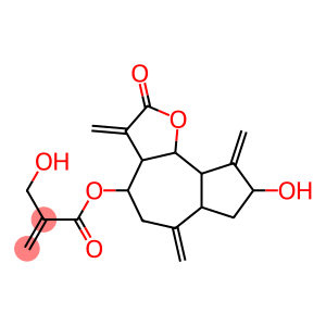 2-Hydroxymethylpropenoic acid dodecahydro-8-hydroxy-3,6,9-tris(methylene)-2-oxoazuleno[4,5-b]furan-4-yl ester