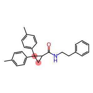 2,2-bis(4-methylphenyl)-N-(2-phenylethyl)cyclopropane-1-carboxamide