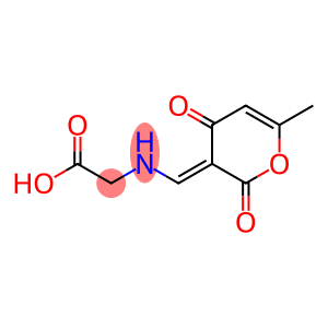 Glycine, N-[(6-methyl-2,4-dioxo-2H-pyran-3(4H)-ylidene)methyl]- (9CI)