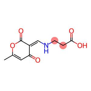 ba-Alanine, N-[(6-methyl-2,4-dioxo-2H-pyran-3(4H)-ylidene)methyl]- (9CI)