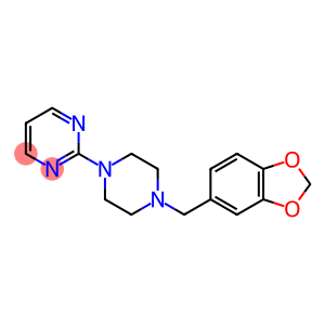 2[4-(1,3-benzodioxol-5-ylmethyl)-1-piperazinyl-]pyrimidine