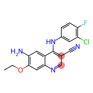 6-amino-4-[(3-chloro-4-fluorophenyl)amino]-7-ethoxyquinoline-3-carbonitrile