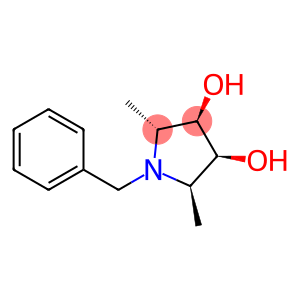 3,4-Pyrrolidinediol, 2,5-dimethyl-1-(phenylmethyl)-, (2R,3R,4S,5R)- (9CI)