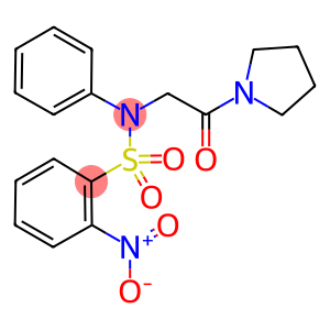 2-nitro-N-[2-oxo-2-(1-pyrrolidinyl)ethyl]-N-phenylbenzenesulfonamide