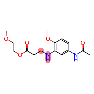 2-methoxyethyl 3-(5-acetamido-2-methoxyanilino)propanoate