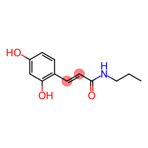 2-Propenamide, 3-(2,4-dihydroxyphenyl)-N-propyl- (9CI)