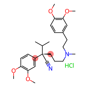 Benzeneacetonitrile, a-[3-[[2-(3,4-dimethoxyphenyl)ethyl]methylamino]propyl]-3,4-dimethoxy-a-(1-methylethyl)-, monohydrochloride, (S)-