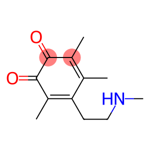 3,5-Cyclohexadiene-1,2-dione, 3,4,6-trimethyl-5-[2-(methylamino)ethyl]- (9CI)