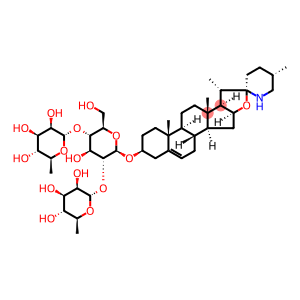 (3beta,25S)-spirosol-5-en-3-yl 6-deoxyhexopyranosyl-(1->2)-[6-deoxyhexopyranosyl-(1->4)]hexopyranoside