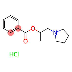 1-pyrrolidin-1-ylpropan-2-yl benzoate hydrochloride