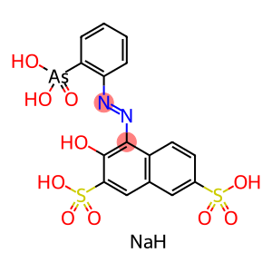 disodium (4E)-4-[(2-arsonophenyl)hydrazono]-3-oxo-3,4-dihydronaphthalene-2,7-disulfonate